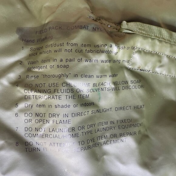 Field Pack Combat Men’s Green Camouflage Adjustable Strap Military Backpack - Picture 6 of 12